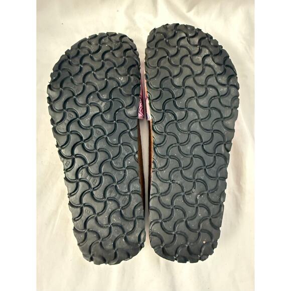 Birkenstock Papillio Pink Paisley Slip On Sandals Sz 37/6 GS - Picture 4 of 5